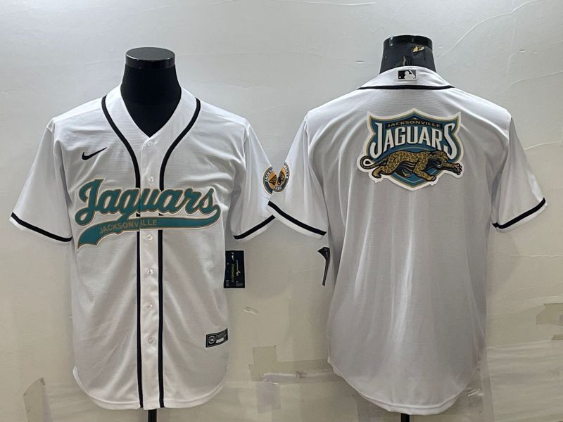 Men Jacksonville Jaguars Blank White 2022 Nike Co branded NFL Jersey->jacksonville jaguars->NFL Jersey